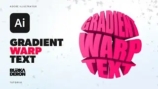 Gradient Warp Text Effect Tutorial in Adobe Illustrator