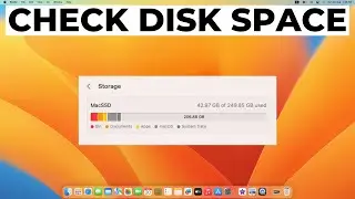 How to Check Available Disk Storage Space on Mac