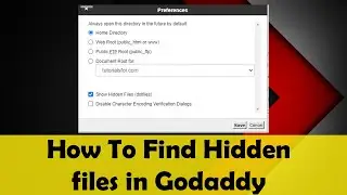 How to Find or Enable Hidden files (Dotfiles) in Cpanel Godaddy 2022 - Linux Hosting Account godaddy