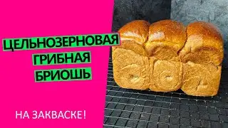 Цельнозерновая ГРИБНАЯ 🍄 бриошь: нежнейшее цельнозерновое тесто, непередаваемый аромат! На закваске!