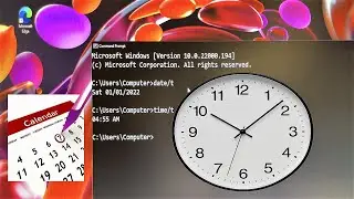 Find the Date and Time from Windows Command Prompt, is it possible?