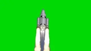 Rocket 🚀 Lunching On Green Screen Animation With Sounds Effects HD footage