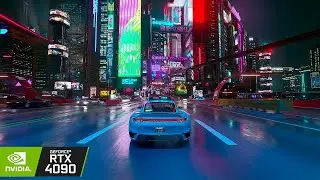 Cyberpunk 2077 Max Settings Path Tracing  DLSS 4 Next Gen Police Porsche 911 8K Gameplay