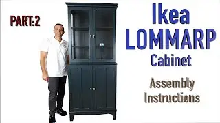 Ikea LOMMARP Cabinet with glass doors assembly instructions Part 2