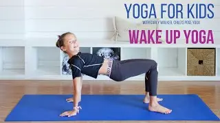 Kids Yoga | 5 Minute Wake Up Yoga👭| Child's Pose Yoga