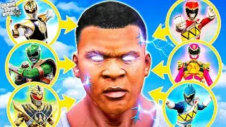 FRANKLIN Upgrading TO THE STRONGEST POWER RANGERS in GTA 5 (Hindi) | GTA5 AVENGERS (GTA 5 mods)