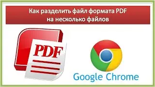 Как разделить файл формата pdf на несколько файлов в  Google Chrome