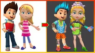 Ryder Paw Patrol And Katie Paw Patrol Glow Up Gucci, LV - Paw Patrol The Movie
