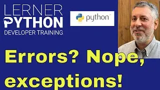 Intro to Python exceptions