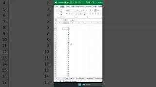 SEQUENCE function in Excel 👨‍🔬  #shorts