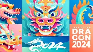 Chinese New Year Greetings Pack Royalty Free After Effects Video Template m3m Music 2024 Lunar CNY