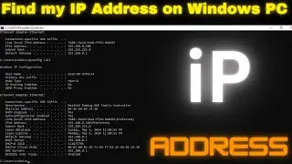 How to Find IP Address in Windows 10 | How to find my IP address