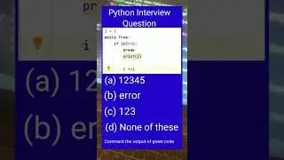 python interview questions | interview | interview python | #shorts #interview #python #programming