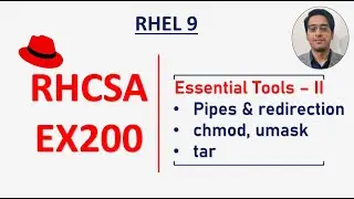 RHCSA Exam Questions || pipes and redirection || chmod and umask || tar || RHEL 9