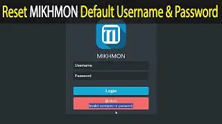 How to reset MIKHMON default username & password @msquaretechbd