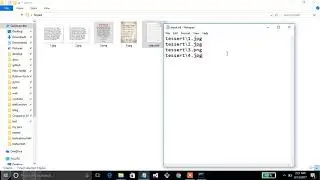 how to process multiple images in tesseract ocr in windows10