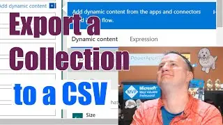 Power Apps Export data to Excel with Flow - Collections to CSV file