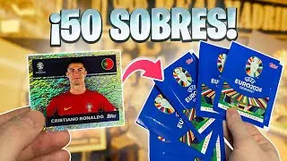 BUSCANDO a CRISTIANO RONALDO en 50 SOBRES de la EUROCOPA 2024
