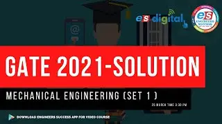 GATE 2021-SOLUTION | Mechanical Engineering | Set 1