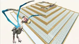 ESCAPE FROM ALIEN TERROR BIRD - DOWNHILL COURSE - LAST SURVIVOR - Animal Revolt Battle Simulator