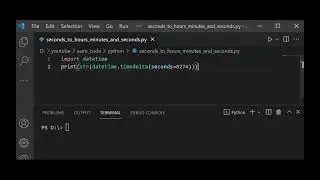 Seconds to hours minutes seconds Time in Python