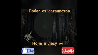 Ночь В Лесу//Побег От Охраны И Сатанистов #1НЕ СМОТРЕТЬ НА НОЧЬ!