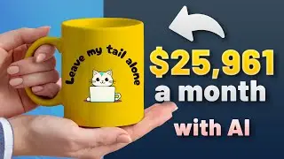 Make $25,961 per Month Selling AI Mugs (Easy Side Hustle on Etsy!)