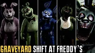 Graveyard Shift at Freddy's - All Jumpscares & Extras