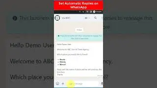 Set Automatic Replies on WhatsApp #shorts #whatsapp #pdf #whatsappautomation