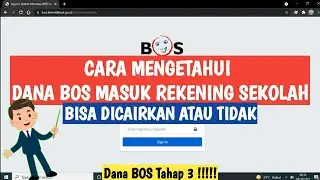 CARA MENGETAHUI DANA BOS SUDAH MASUK KE REKENING & SUDAH BISA DICAIRKAN ATAU BELUM TAHAP 3 2021