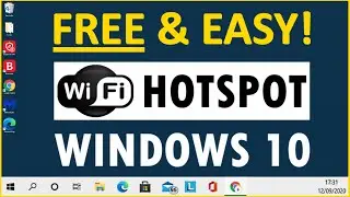 Turn A Windows 10 Computer into Wi-Fi Hotspot | How to Make Wi-Fi Hotspot in Windows 10 | FREE