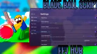 FFJ hub Blade ball script custom target, auto parry and more! | Roblox | NixScripts