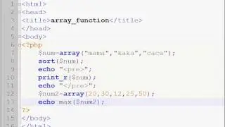 PHP BANGLA TUTORIAL #8 (ArrayFunction)