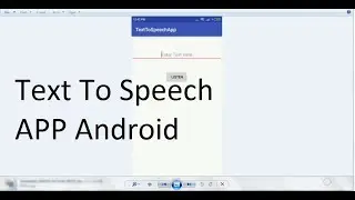 Make Text To Speech App in Android  Studio 3.0.1