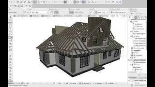 How to create an automatic roof truss in Archicad 25