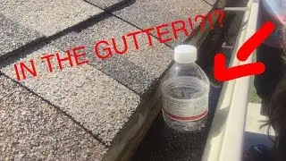 WATER BOTTLE FLIP ONTO ROOF!!