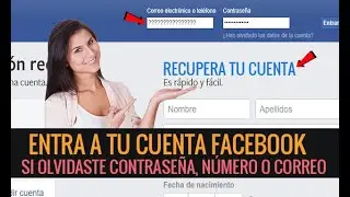 Cómo Entrar a Facebook si Olvidaste la Contraseña, correo o móvil + Entra solo con el nombre 👩‍💻