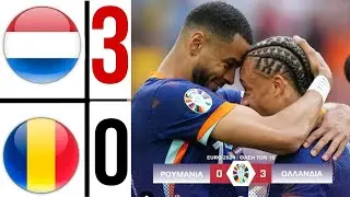 Romania 0-3 Netherlands (3-0) EURO 2024 HIGHLIGHTS | cody gakpo Goal & Malen 2 GOAL