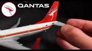 Qantas Boeing 737 Plastic Model - 1/200 scale