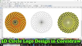 Stunning 3D Flower Logo in CorelDRAW | 3d Circle logo design in Coreldraw | Coreldraw | Logo Design