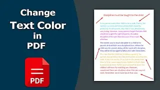 How to change text color in pdf file using Nitro Pro