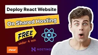 how to deploy react app using shared hosting cpanel in less than 4 minutes | React Tutorial