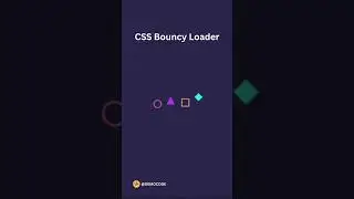 CSS Bouncy Loader || #animation #css #bouncyloader #codepen #shorts