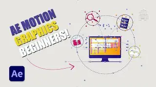 After Effects Beginner Motion Graphics Tutorial | Icon Animation After Effects 2024