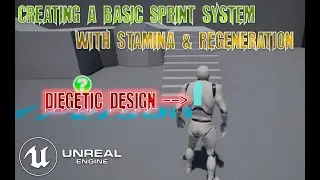 UE4 - Basic Sprint System with Stamina and Regeneration pt.2 (Diegetic UI Design)