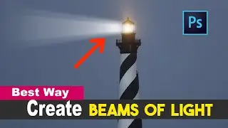 How to Create Beams of Light in Photoshop #photoshoptutorial  #lightbeams  #best