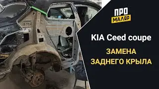 Kia ceed coupe, замена заднего крыла