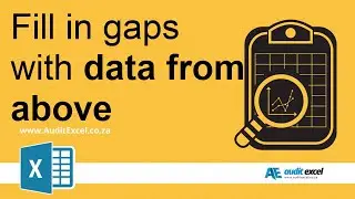 Fill in blank cells in Excel with value above