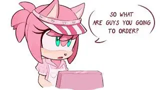 Amy Rose is a Mcdonalds Girl! FT Team Dark | Sonic comic dub