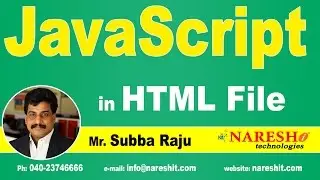 JavaScript in HTML File | JavaScript Tutorial | Mr. Subba Raju